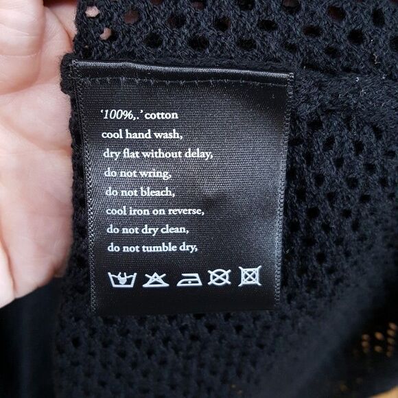 KSUBI Shirt Mens XL Black Button Up Sheer Mesh Knit NET WORTH RESORT - Picture 6 of 9